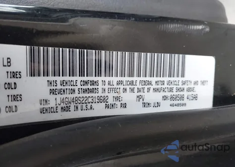 2002 Jeep Grand Cherokee Laredo from USA, damaged, VIN 1J4GW48S22C319602